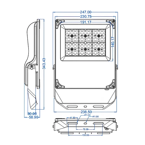 LED Flood Light - BTFL-ZC03 (50W-70W) - Image 3